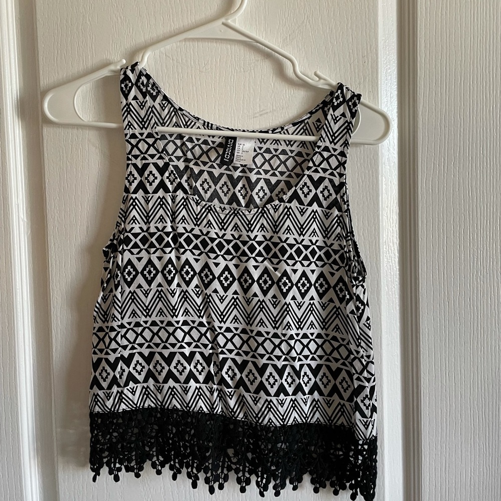 H&M printed tank top